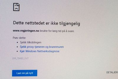 Et nettangrep på servere i USA ga også ringvirkninger i Norge, der det fredag kveld blant annet var problemer med å komme inn på regjeringens hjemmesider.