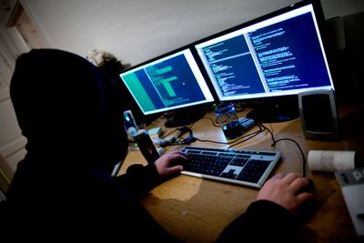 Oslo  20120125.
Illustrasjonsfoto. Hacking, hackere og datakriminalitet blir av mange oppfattet som et alvorlig samfunnsproblem.
Foto: Thomas Winje Øijord / Scanpix