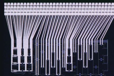 HP Labs' optiske prosessor har 1052 optiske komponenter.