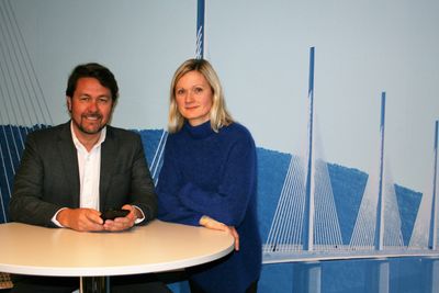 Administrerende direktør Arild Hustad og innovasjons- og teknologidirektør Hanne Løvstad vil gjøre Link Mobility størst i Europa.