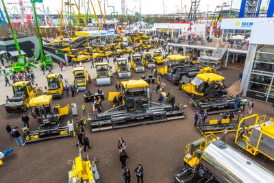 Fra Bomags stand under Bauma i 2016.