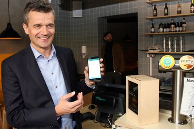 De fleste norske butikker skal støtte Vipps Go innen ett år, hvis det går som Vipps-sjef Rune Garborg (bildet) håper. Løsningen ble lansert i dag.