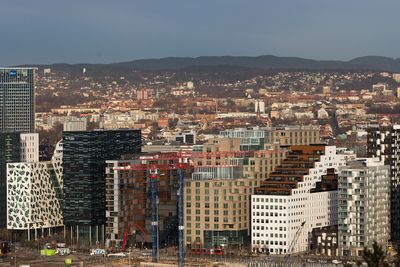 Barcode i Bjørvika i Oslo.