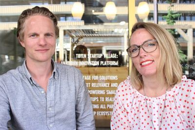 Fredrik Gulowsen er gründer og Kristina Tuhus en av flere medgründere bak Nyby – en app med mål å forbedre velferdsstaten ved gjøre det enklere å be om og tilby hjelp.