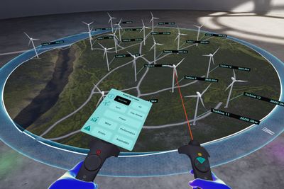 Stordata gir store muligheter, men kan også være utfordrende å håndtere. Visualiz kombinerer VR med stordata (big data). Her demonstreres verktøyet for bruk på en vindmøllepark.