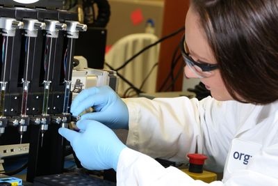 Bioprinting av menneskevev hos Organovo.