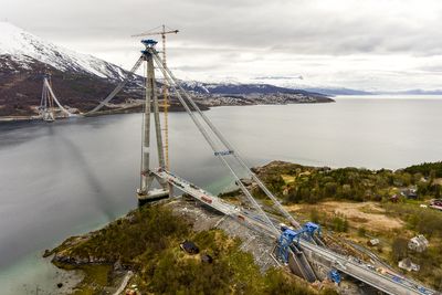 Hålogalandsbrua slik den så ut da Våre Veger besøkte prosjektet i juni.