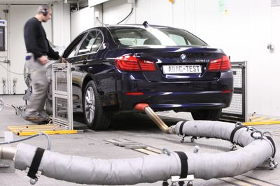 BMW kommer best ut i testen. Her er tidligere avgasstest av BMW 530d.