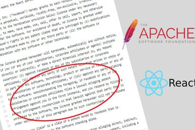 Apache er en av organisasjonene som har nektet sine utviklere å bruke React på grunn av en ullen formulering i lisensen.