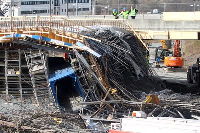 Rotvollhaugen bro i Trondheim kollapset under støping i 2013.