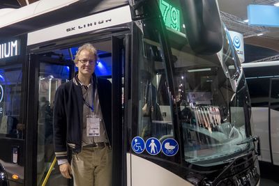 I Mekka: Teknologiansvarlig i Zero Marius Gjerset likte godt å se det voldomme fokuset på elbusser på  Busworld i Kortrijk i Belgia
