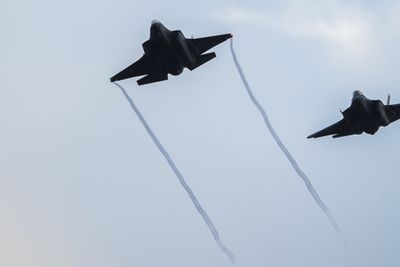 To F-35-fly var fredag på vingene over Trøndelag i forbindelse med den offisielle mottakelsen.