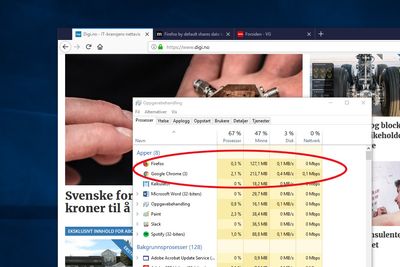 Nye Firefox Quantum skal være så mye som 30 prosent raskere enn Google Chorme. På digi.nos PC holder Mozilla definitivt hva de lover.