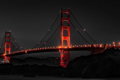 Golden Gate Bridge utenfor San Francisco i USA. Illustrasjonsfoto.