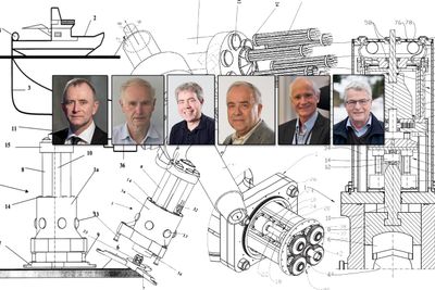 Her er nordmennene som er oppført som oppfinnere i flest norske patenter. F.v. Harald Syse, Knut Møgedal, Espen Hiorth, Egil Eriksen, Kjell Olav Stinessen og Per Olav Haughom.