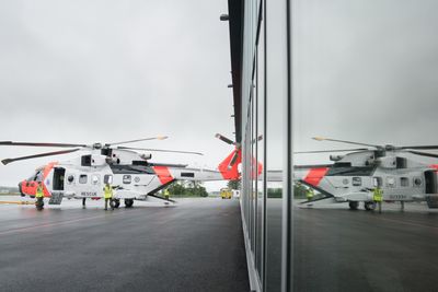 Dette helikopteret, som første gang var i Norge i juni 2017, ble levert fra fabrikk 19. januar. Men det kommer allikevel ikke på Oslo-besøk torsdag i forbindelse med hertugbesøket.