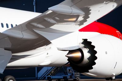 Rolls Royce-motoren til Norwegians Boeing 787-9 Dreamliner fly
