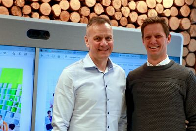 Fra venstre: Leif Sundsbø, leder for Cyber Security i Cisco Cystems Norway, og Sven Størmer Thaulow, administrerende direktør i Cisco Systems Norway.