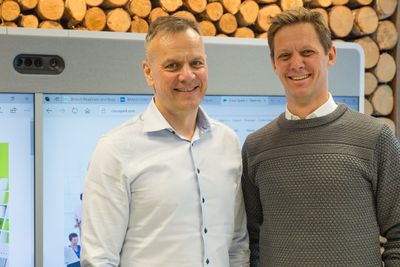 Fra venstre: Leif Sundsbø, leder for Cyber Security i Cisco Cystems Norway, og Sven Størmer Thaulow, administrerende direktør i Cisco Systems Norway.