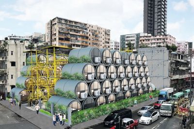 Mikroleiligheter i betongrør skal være med på å løse boligmangelen i Hong Kong.