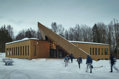 Powerhouse-skolen Drøbak Montesorri ungdomsskole har plass til 60 elever på snaut 900 m2 oppvarmet areal.