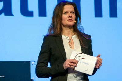 Cathrine M. Lofthus i Helse Sør-Øst under Sikkerhetskonferansen 2018.