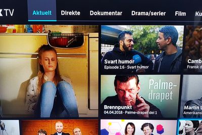 NRKs apper for strømming av innhold er blitt svært populære, særlig blant TV-seere under 50. Her fra selskapets smart-TV-app.