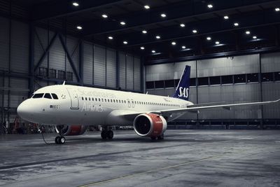 Et av SAS' Airbus A320 Neo - om et år starter leveransen av ytterligere 50 fly.
