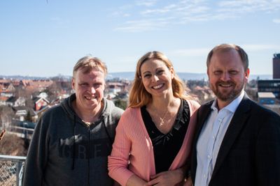Steinar Haugen, Heidi Frost Eriksen og Gunnar Rye Bergersen i Technebies.