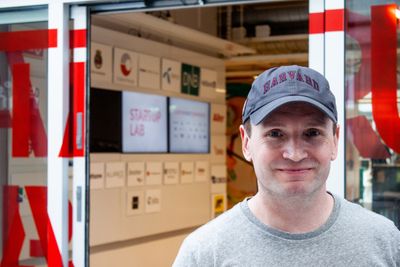 Defigo-gründer Joachim Stray på Startuplab i Oslo.