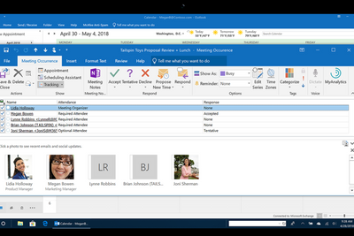 Outlook-kalenderen skal gi arrangementdeltakere bedre oversikt over andre inviterte har svart på innkallelser.