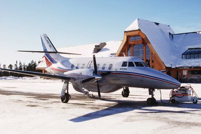 Leirin flyplass., Fagernes, Nord-Aurdal, mars 1996.