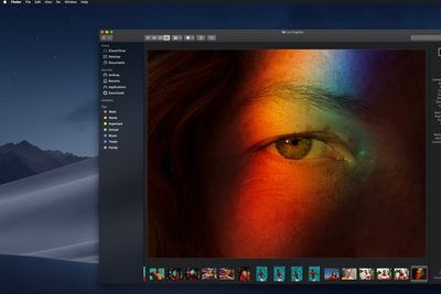 Et mørkt fargetema er blant nyhetene i macOS Mojave.