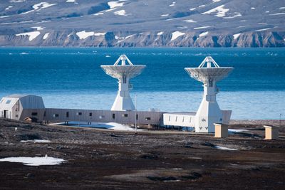 NYTT: Det nye geodetiske observatoriet i Ny-Ålesund står nå klart. 