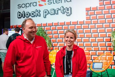 Ingrid Syrstadeng, HR-rådgiver i Sopra Steria og Audun Haugnes fra samme selskap.