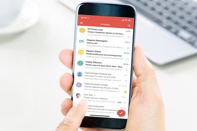 Gmail på mobiltelefon, epost, smartmobil