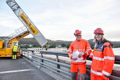 Øyvind Lindland og Kristine Utengen har saumfart over 200 bruer i Buskerud i 2018.