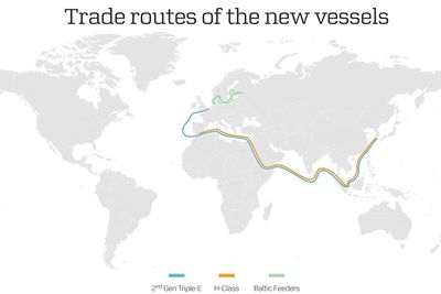 Maersk nye ruter.