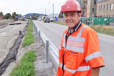 Pål Rødby i Statens vegvesen leder arbeidet med å fjerne  en av de største flaskehalsene på rv. 23 i Buskerud.