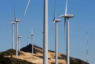 Saudi Acwa Power-generating windmills are pictured in Jbel Sendouq, on the outskirts of Tangier, Morocco, June 29, 2018. REUTERS/Youssef Boudlal