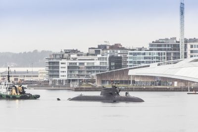 Tysk 212A-ubåt på besøk i Oslo.