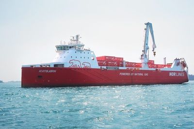 Nor Lines sitt skip Kvitbjørn var trolig verdens mest miljøvennlige godsskip da det ble levert i 2015. Nå måler skipet havstrøm i et nytt prosjekt.
