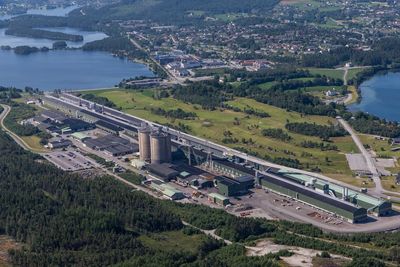 Hydro Hsunes i Hordaland ligger ved utløpet av Hardangerfjorden. (Hydro).