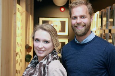 Lena Marthinsen og Erlend Andreas Gjære hos Secure Practice, som nylig mottok en pris for selskapets nye sikkerhetsprodukt.