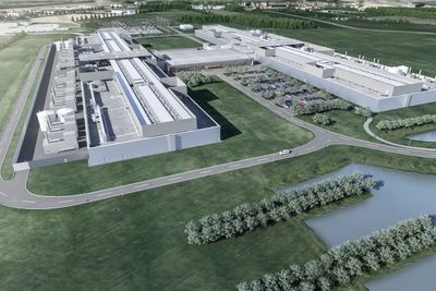 Facebook er blant de amerikanske IT-gigantene som legger datasentre i Danmark. Bildet er en skisse av datasenteret som bygges ved Odense. Det som nå planlegges ved Esbjerg, er betydelig større.