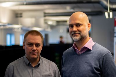 Teknologisjef Gunnar Grønås og daglig leder Knut Erik Sørvik i IT-selskapet Teknograd.