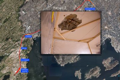 Oslo Kommune brukte kart som ikke var oppdaterte da de skulle bore i forprosjektet for Fornebubanen. Det resulterte i at de boret hull i privat garasjeanlegg.