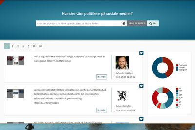 Den nye SoMe-søket til Arkivverket tar vare på innleggene til norske politikere i sosiale medier og gjør det enklere å søke i dem.