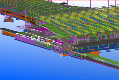 Bim av terminal 2 på Oslo Lufthavn. Prosjektet vant design-pris i Tokyo på Building Smart International Awards 2018 tirsdag 16. oktober 2018.