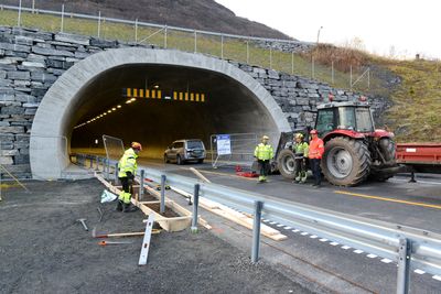 Bare  finpussen  gjenstår  før  snora  kan  klippes  på  prosjektet  E6  Indre  Nordnes  –  Skardalen.